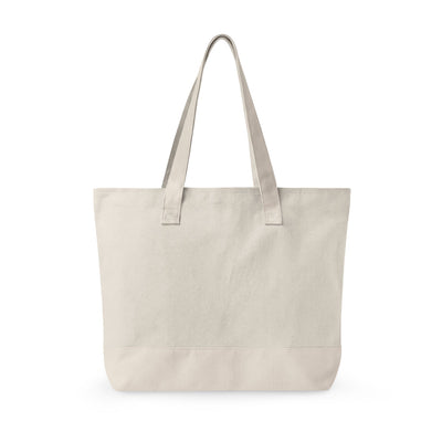 New Albany Classic Maroon Soccer Logo Graphic Zippered Canvas Tote