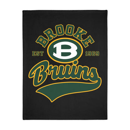 Brooke Bruins 1969 Graphic Super Soft Velveteen Microfiber Blanket (Two-sided print)