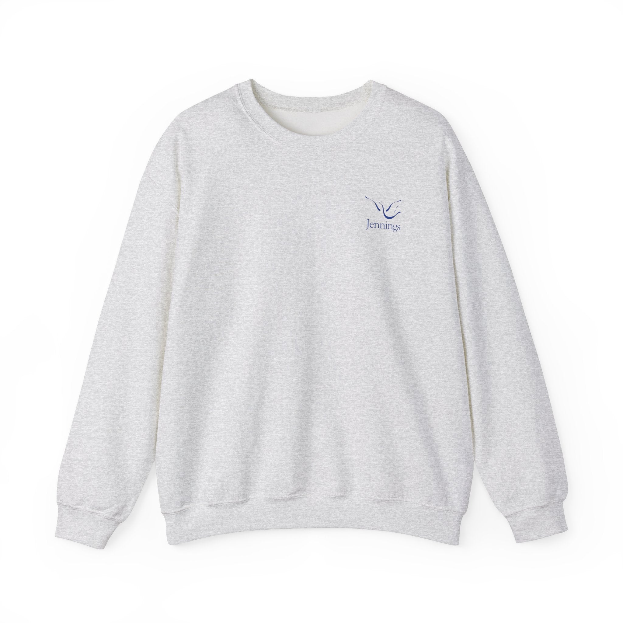 Adult Unisex Heavy Blend Sweatshirt - Blue Jennings Logo