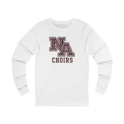 Adult Unisex Choirs Words NA Logo Graphic Long Sleeve Soft Tee