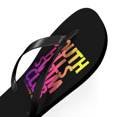 South Hills Swim Club SHSC Ombre Graphic Print Flip Flops