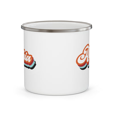 Retro Graphic Enamel Camping Mug - Akhia