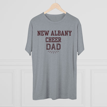 Men's Super Soft Cheer Dad Short Sleeve Graphic Tee - New Albany Eagles