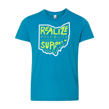 Youth "Realize Possibilities Support Independence" Bridgeway Graphic Short Sleeve