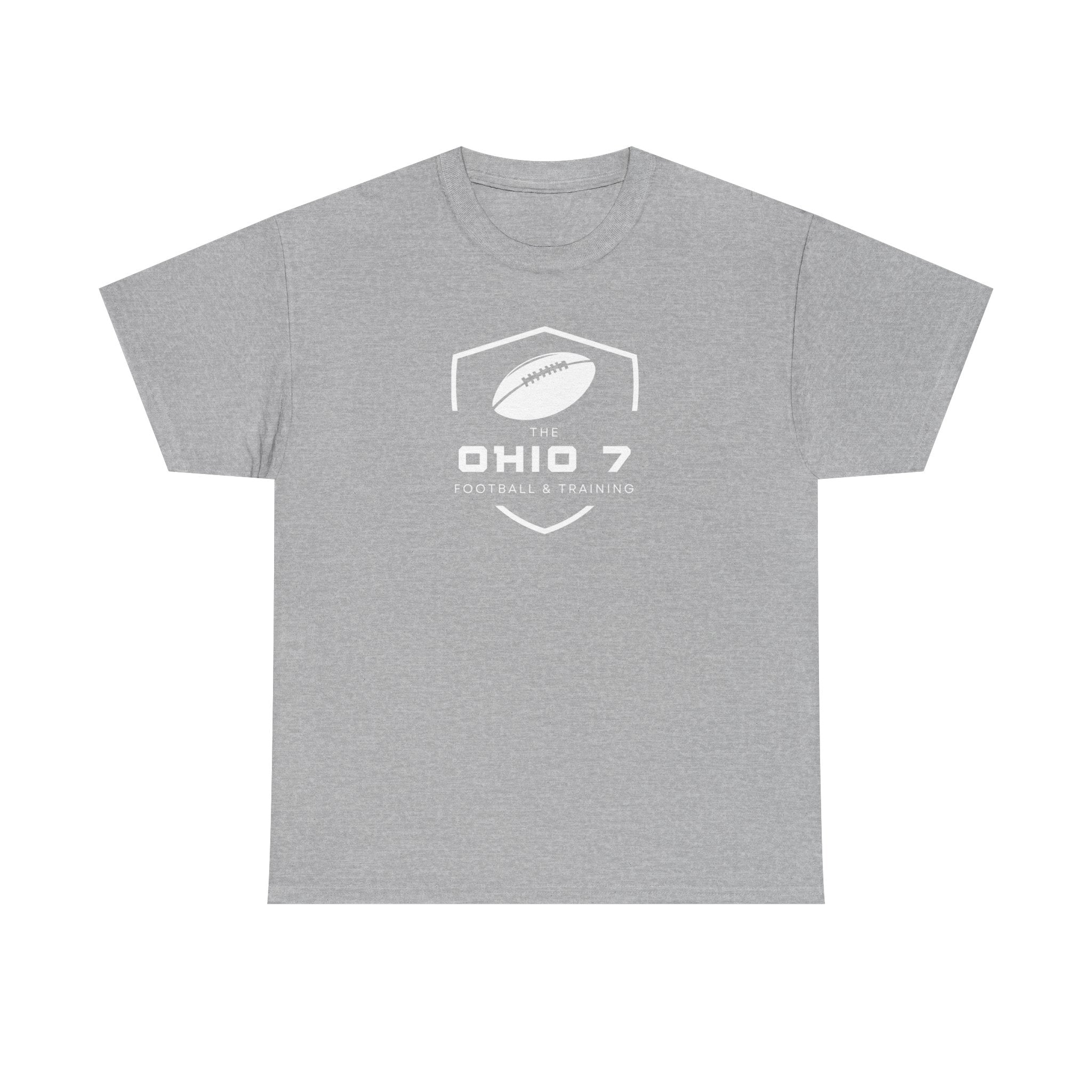 Adult Unisex The Ohio 7 White Logo Short Sleeve Gildan Heavy Tee
