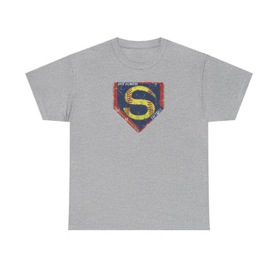 Adult Unisex Stingers Softball Distressed Logo Graphic Short Sleeve Gildan Heavy Tee