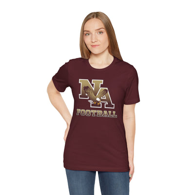 Adult Unisex New Albany Ombre Eagle Logo Graphic Short Sleeve Soft Tee