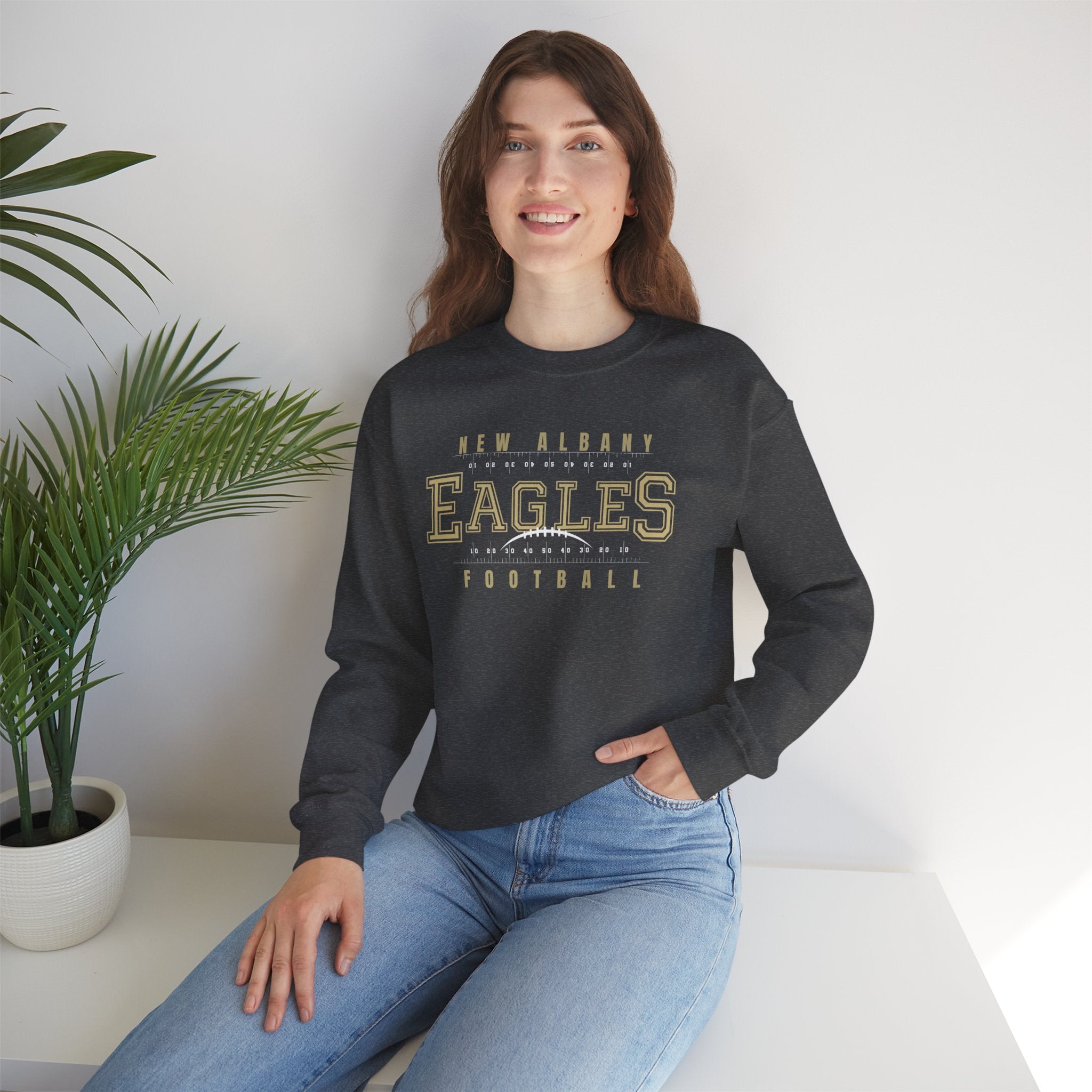 Adult Unisex New Albany Football Defend the Field Graphic Sweatshirt