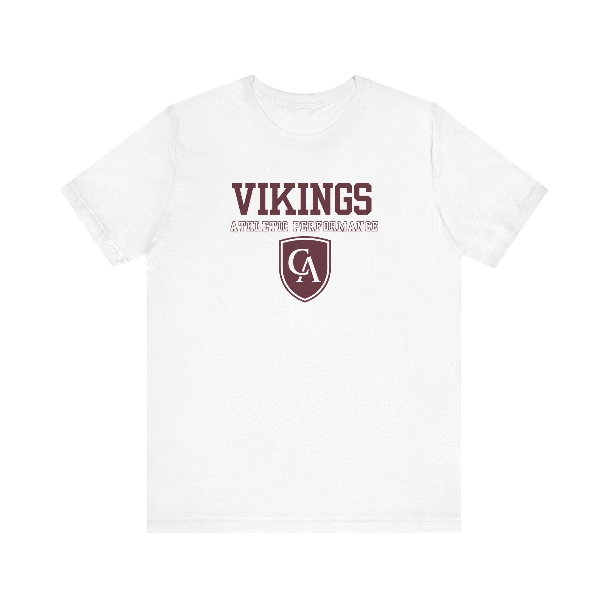 Adult Unisex Columbus Academy Vikings Athletic Performance Graphic Short Sleeve Bella + Canvas Soft Tee