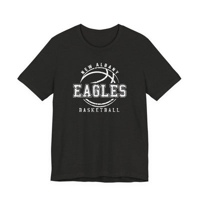 Adult Unisex New Albany Eagles Rebound Retro Distressed Graphic Short Sleeve Soft Tee