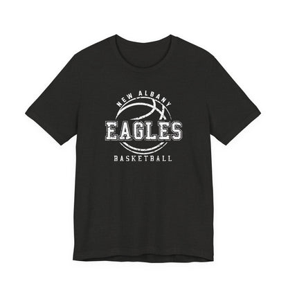 Adult Unisex New Albany Eagles Rebound Retro Distressed Graphic Short Sleeve Soft Tee