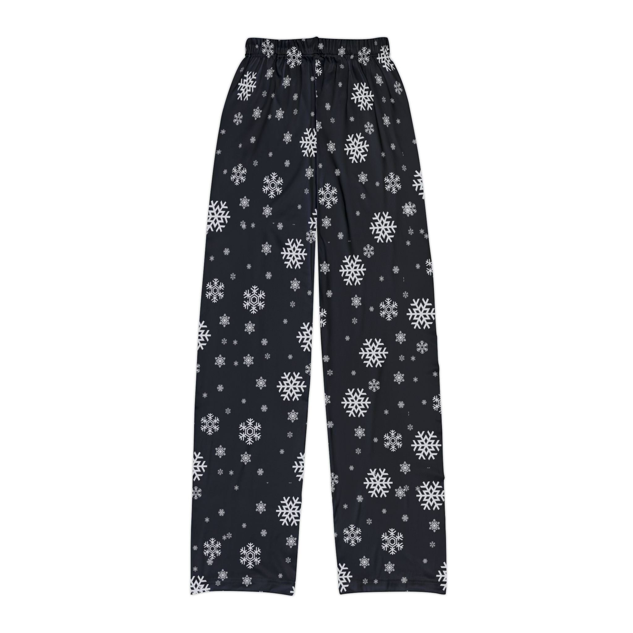 Youth Columbus Academy Vikings Spirited Snowflake Black Printed Pajama Pants