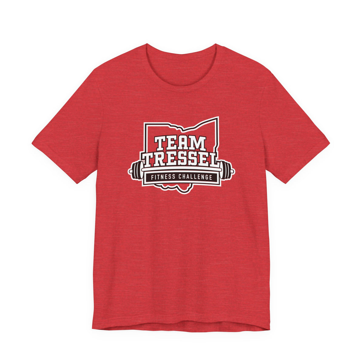 Adult Unisex Team Tressel Fitness Challenge Graphic Short Sleeve Soft Tee