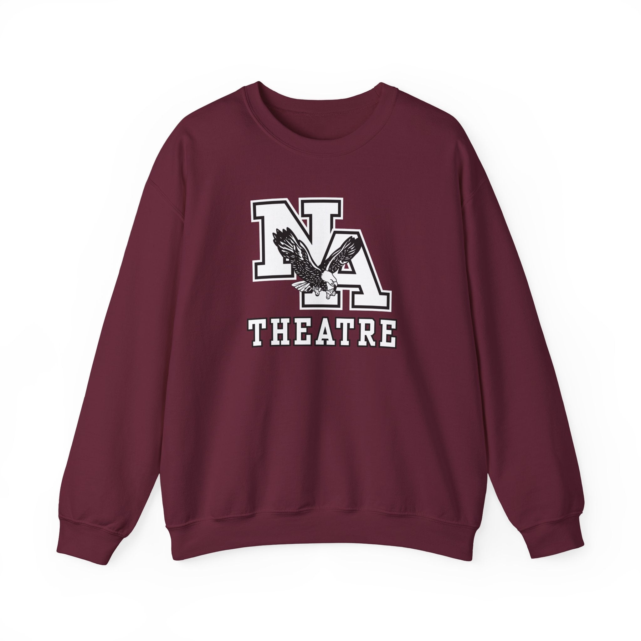 Adult Unisex White/Black Classic NA Theatre Logo Graphic Sweatshirt