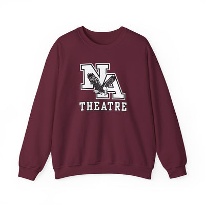 Adult Unisex White/Black Classic NA Theatre Logo Graphic Sweatshirt