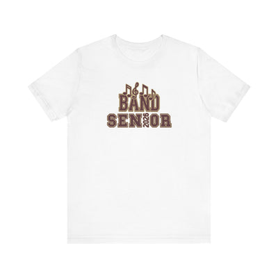 Adult Unisex Band Senior Musical Note Graphic Short Sleeve Soft Tee