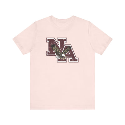 Adult Unisex Vintage Distressed Maroon Logo Short Sleeve Soft Tee