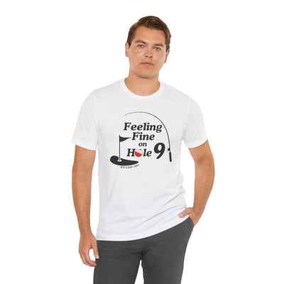 Adult Unisex Hole 9 Links Graphic Short Sleeve Soft Tee
