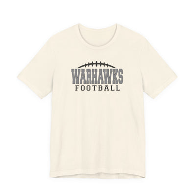 Adult Unisex Westerville Central Warhawks Football Laces Graphic Short Sleeve Soft Tee