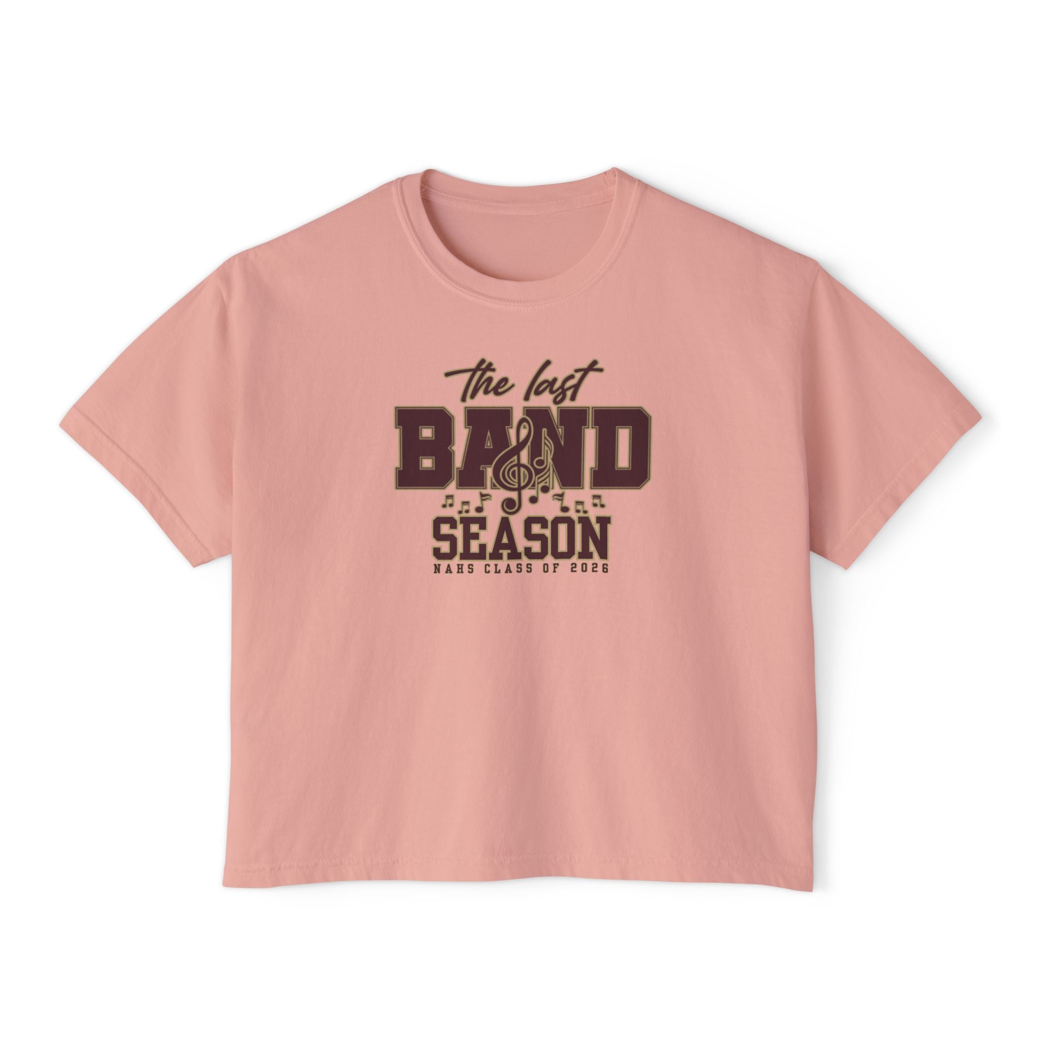 Women's NAHS The Last Band Season Graphic Boxy Crop Short Sleeve Tee