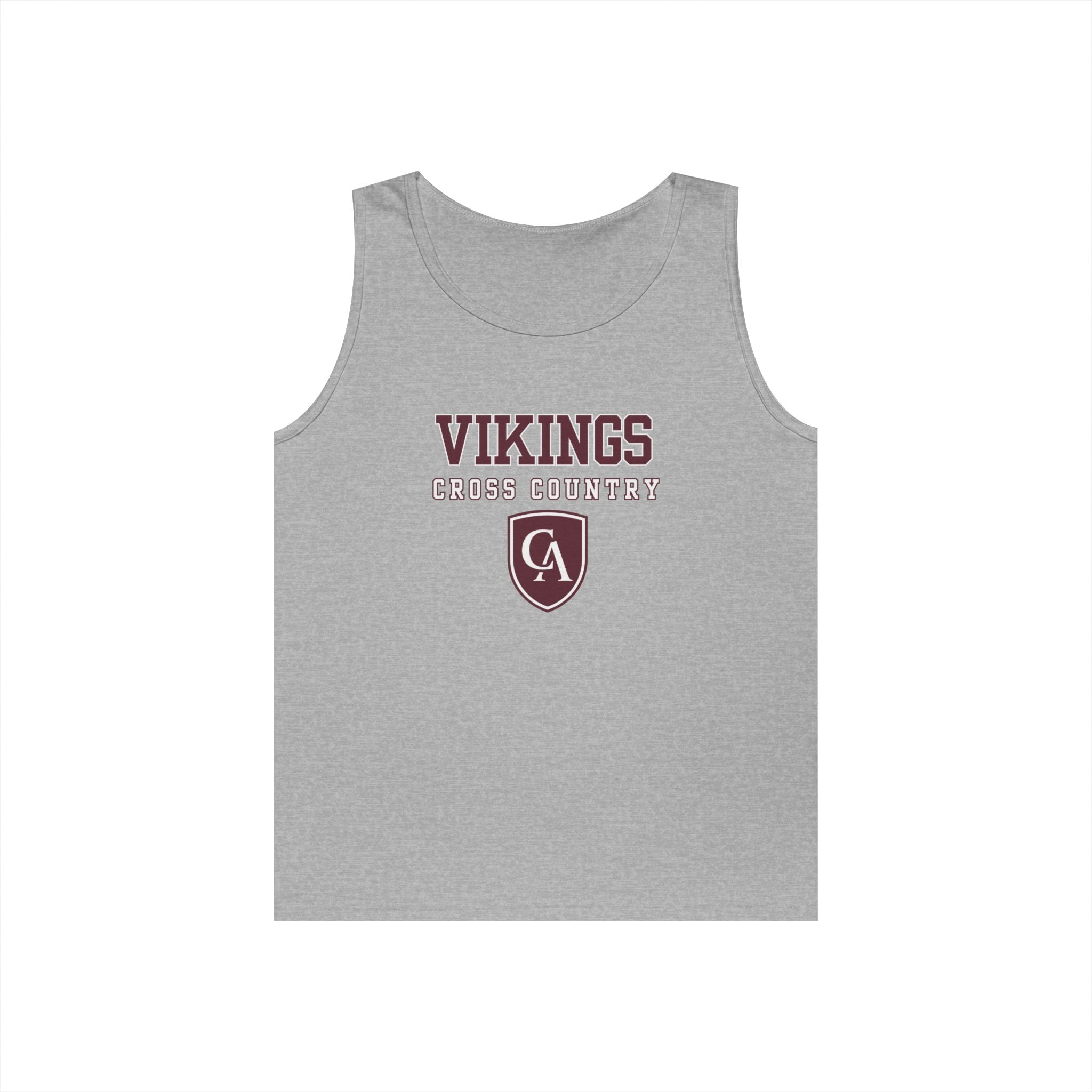Adult Unisex Columbus Academy Vikings Cross Country Graphic Gildan Heavy Blend Cotton Tank