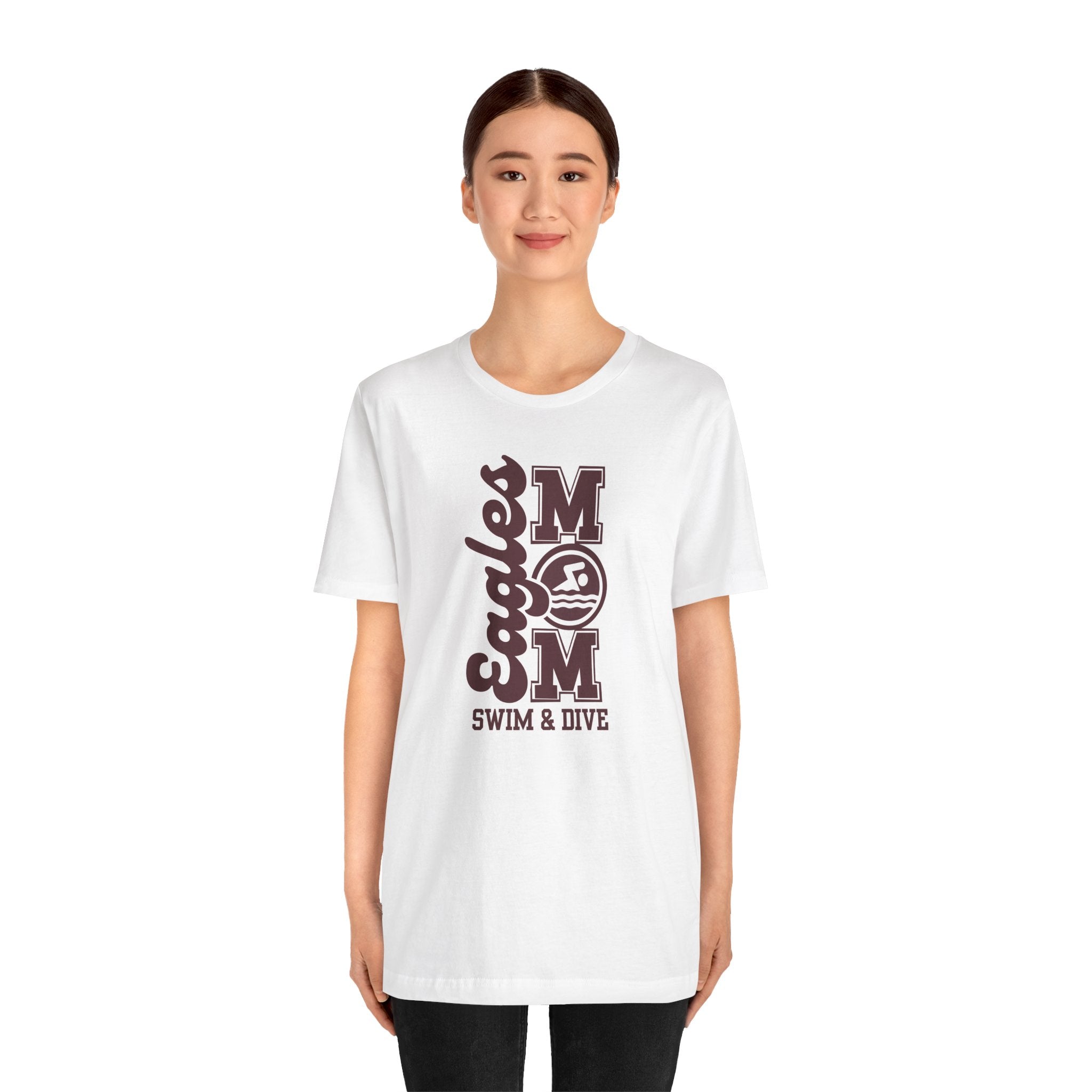 Women's Swim & Dive Mom Graphic Short Sleeve Soft Tee