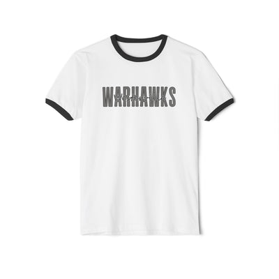Adult Unisex Westerville Central Warhawks Spirit Script Graphic Short Sleeve Ringer Tee