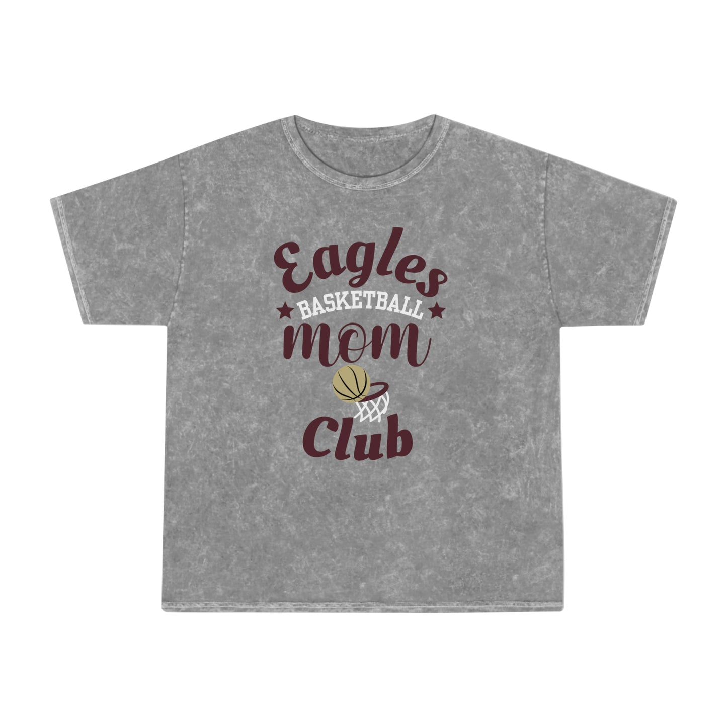 Women’s Basketball Club Mineral Wash Short Sleeve Graphic Tee - New Albany Eagles