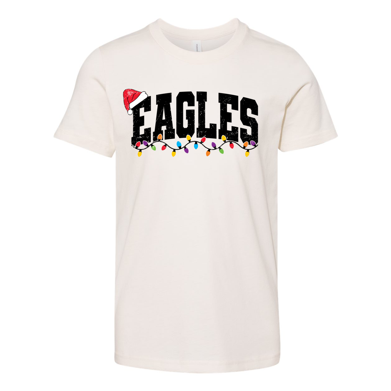 Youth Lit Up Eagles Graphic Short Sleeve Soft Tee