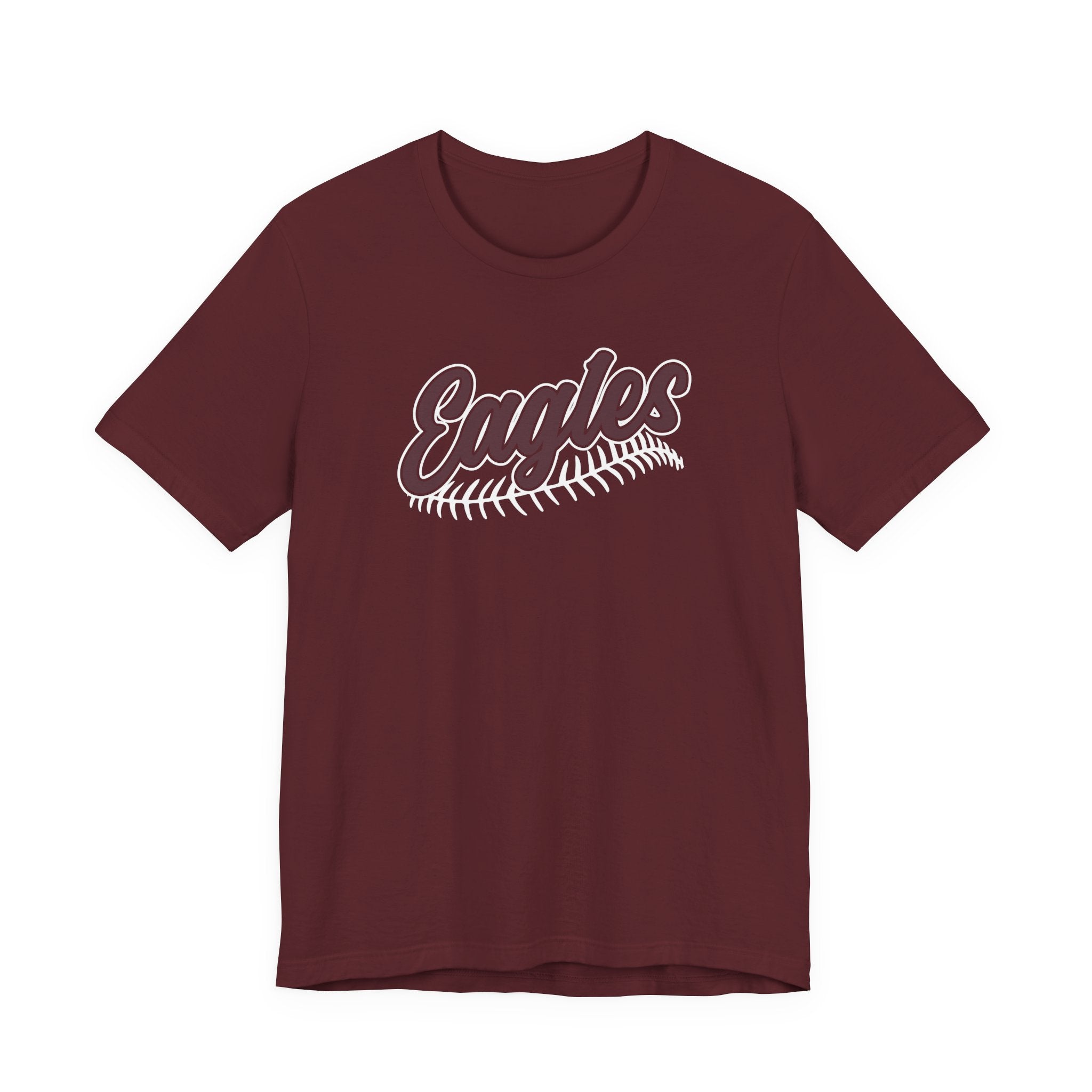 Adult Unisex New Albany Script Stitch Eagles Graphic Short Sleeve Soft Tee
