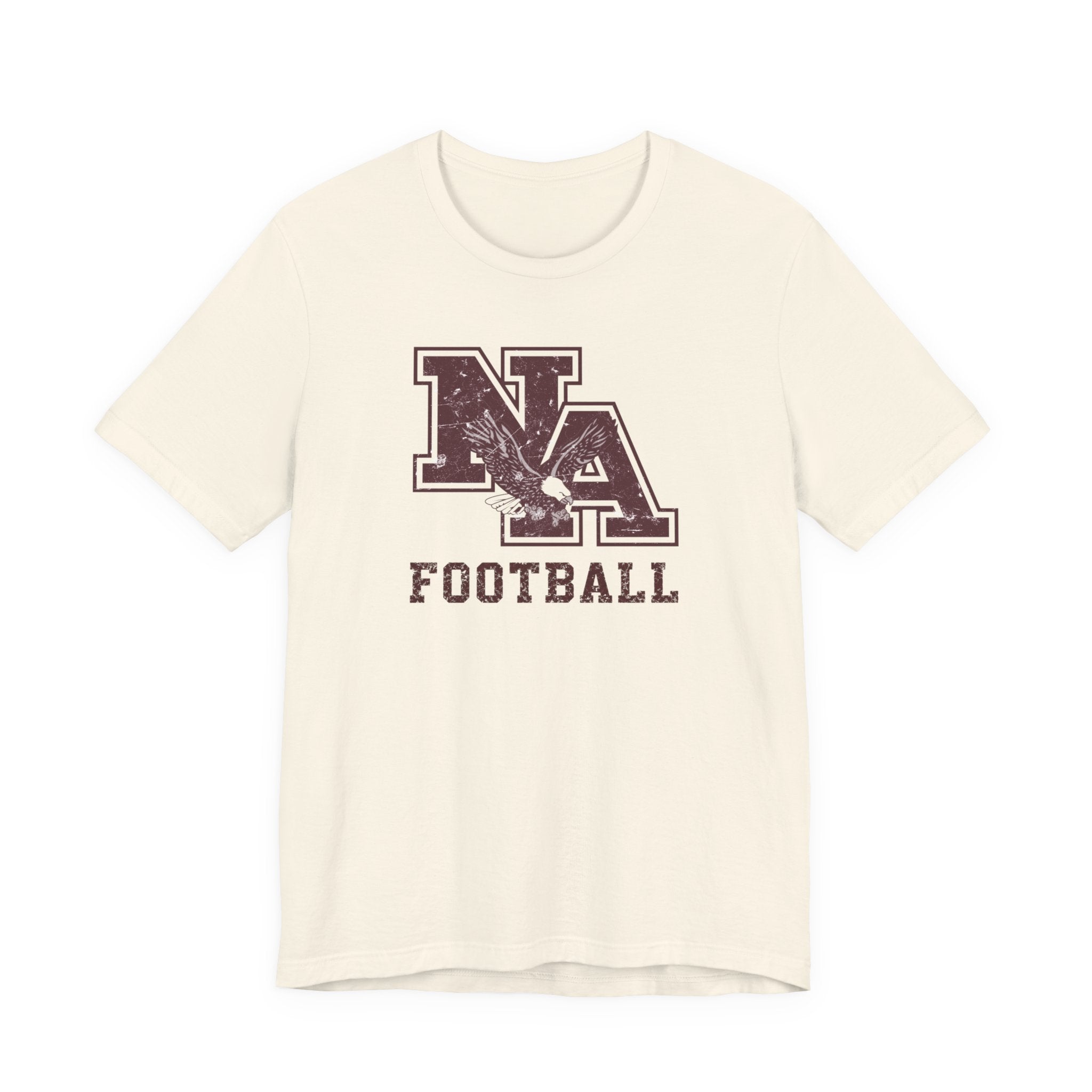 Adult Unisex New Albany Football Distressed Vintage Logo Graphic Short Sleeve Soft Tee