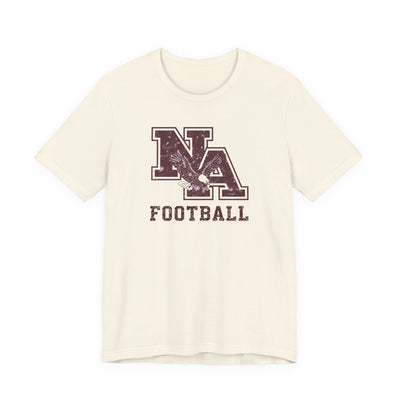 Adult Unisex New Albany Football Distressed Vintage Logo Graphic Short Sleeve Soft Tee