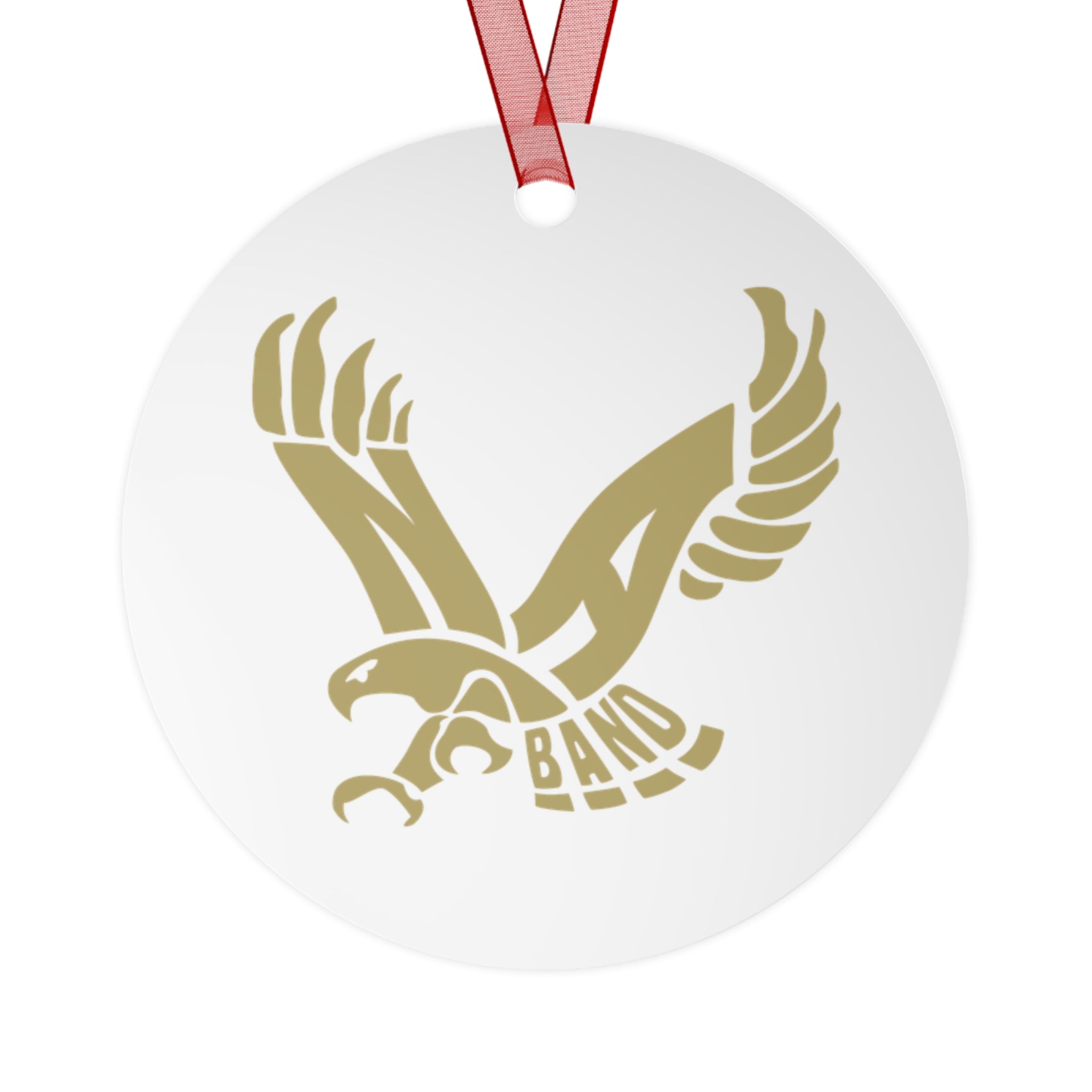 Band Eagle Double-Sided Print Metal Ornament