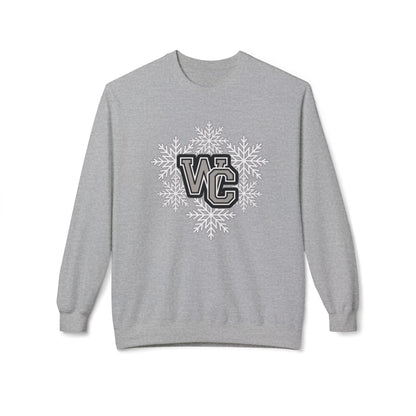 Adult Unisex Westerville Central Spirited Snowflake Graphic Soft Style Sweatshirt