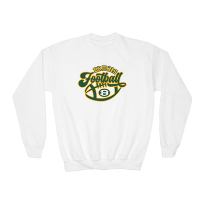 Youth Bruin Script Football Graphic Sweatshirt