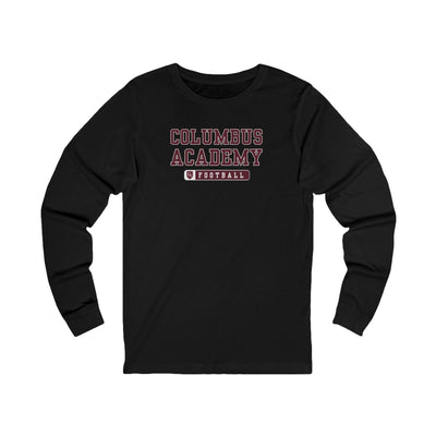 Adult Unisex Columbus Academy Football Graphic Long Sleeve Bella + Canvas Soft Tee