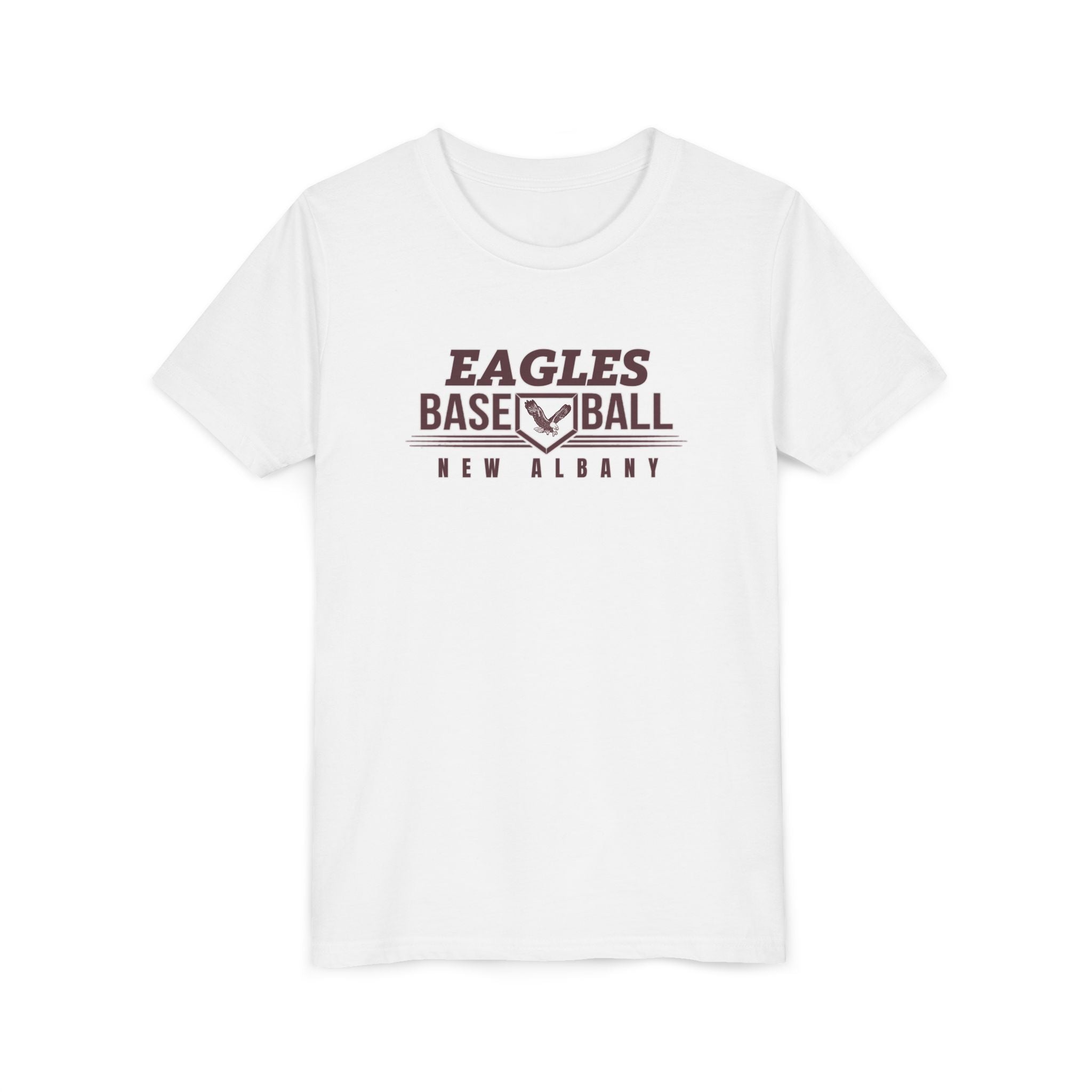 Youth New Albany Eagles Home Plate Pride Graphic Short Sleeve Soft Tee
