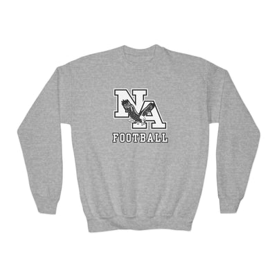 Youth Classic Logo White Football Graphic Sweatshirt
