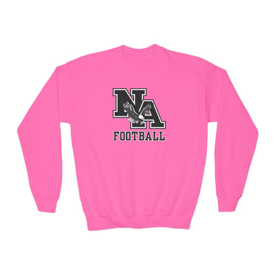 Youth Classic Logo Black Football Graphic Sweatshirt