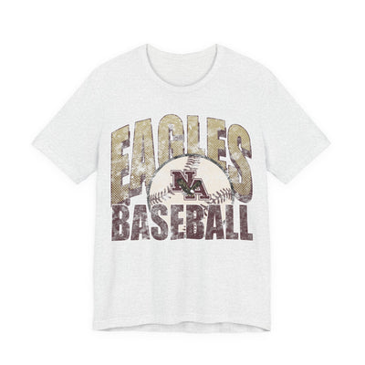 Adult Unisex New Albany Eagles Distressed Dugout Graphic Short Sleeve Soft Tee