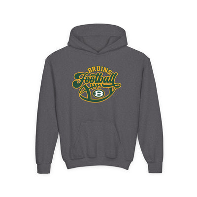 Youth Bruin Script Football Graphic Hoodie