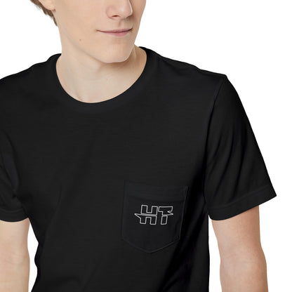 Adult Unisex Home Turf Logo Pocket Tee with Back Graphic