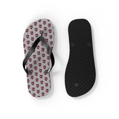 Columbus Academy Allover Logo Print Flip Flops