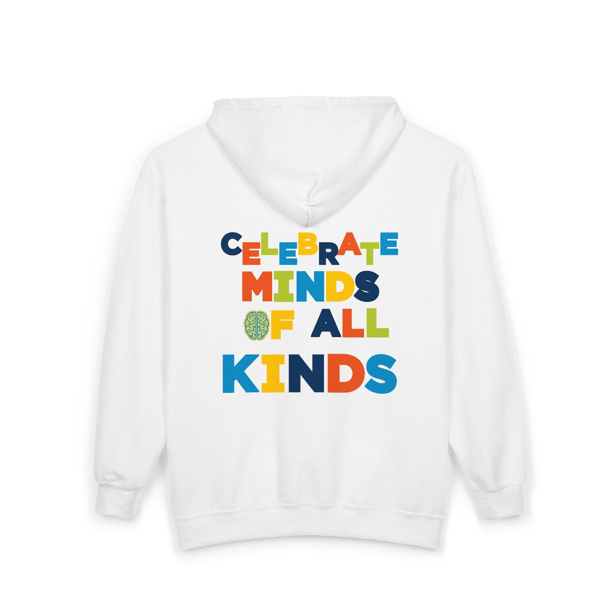 Adult Unisex Celebrate Minds Of All Kinds Graphic Full-Zip Sweatshirt