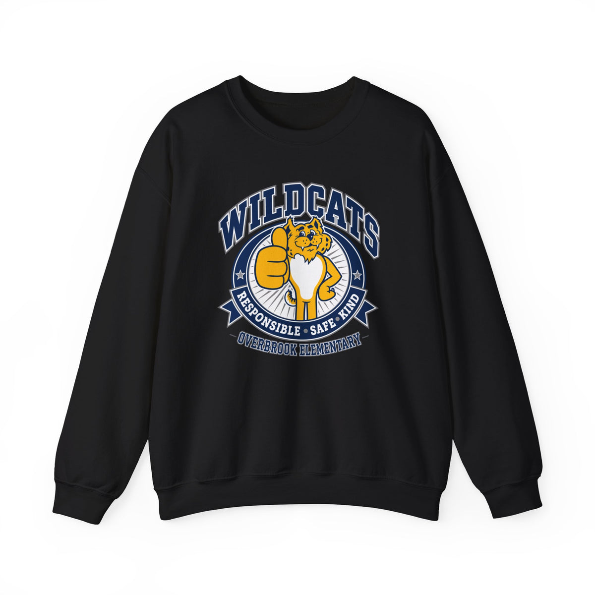 Adult Unisex Overbrook Elementary Wildcat Way Graphic Sweatshirt