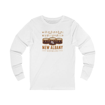 Adult Unisex New Albany Band Drumline Graphic Long Sleeve Bella + Canvas Soft Tee