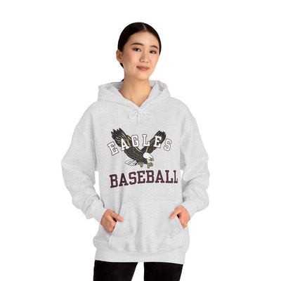 Adult Unisex Flying Baseball Eagle Graphic Hoodie