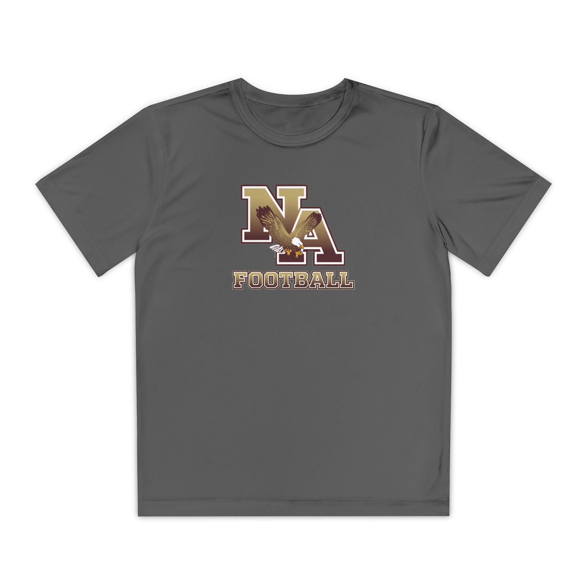 Youth New Albany Ombre Eagle Logo Graphic Sport-Tek Competitor Performance Tee