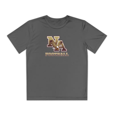 Youth New Albany Ombre Eagle Logo Graphic Sport-Tek Competitor Performance Tee