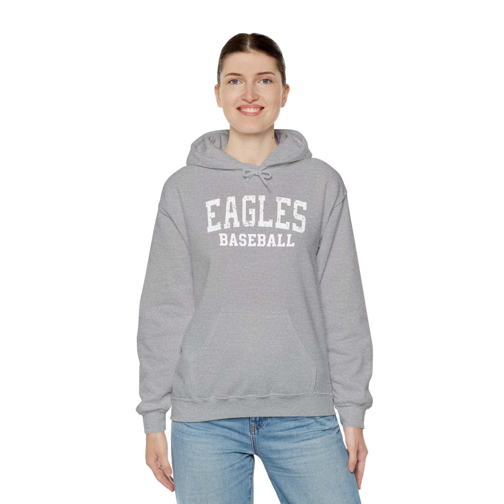 Adult Unisex New Albany Eagles Baseball Vintage Distressed Graphic Hoodie